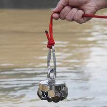Heavy-Duty Magnet Fishing Magnet Hooks Kit ,Pull Max 80-300KG,With 1000cm Rope Buckle. Stainless Steel Ring,Ideal Choice For River Metal Retrieval And Magnetic Fishing Holiday Gift,Industrial Durable Magnet,Underwater Treasure Hunting Magnet Set
