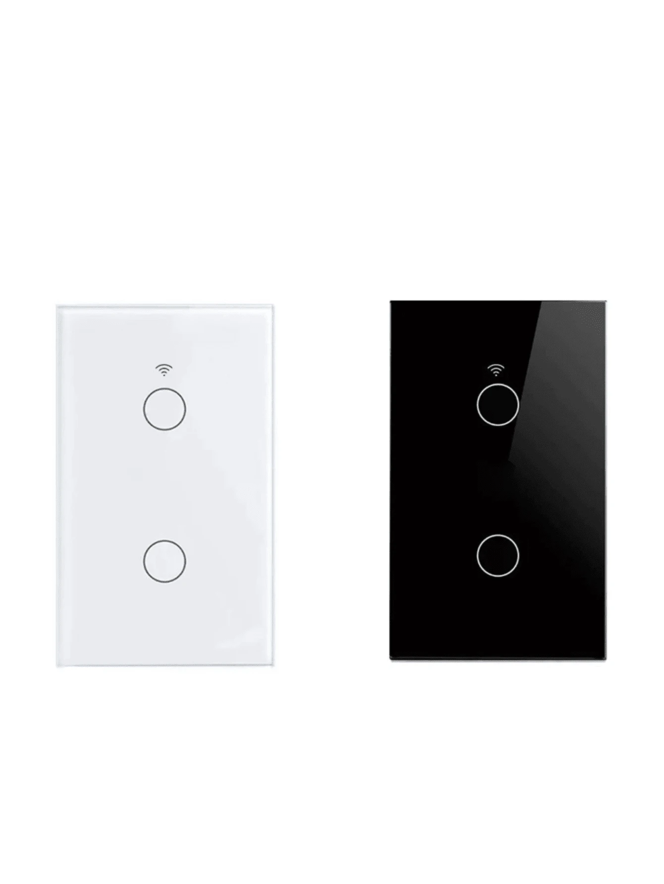 Tuya Wi-Fi Smart Switch With 2 Touch Buttons. Controlled By Phone, Alexa, Or G Home. - 隨機顏色 - 查看 1