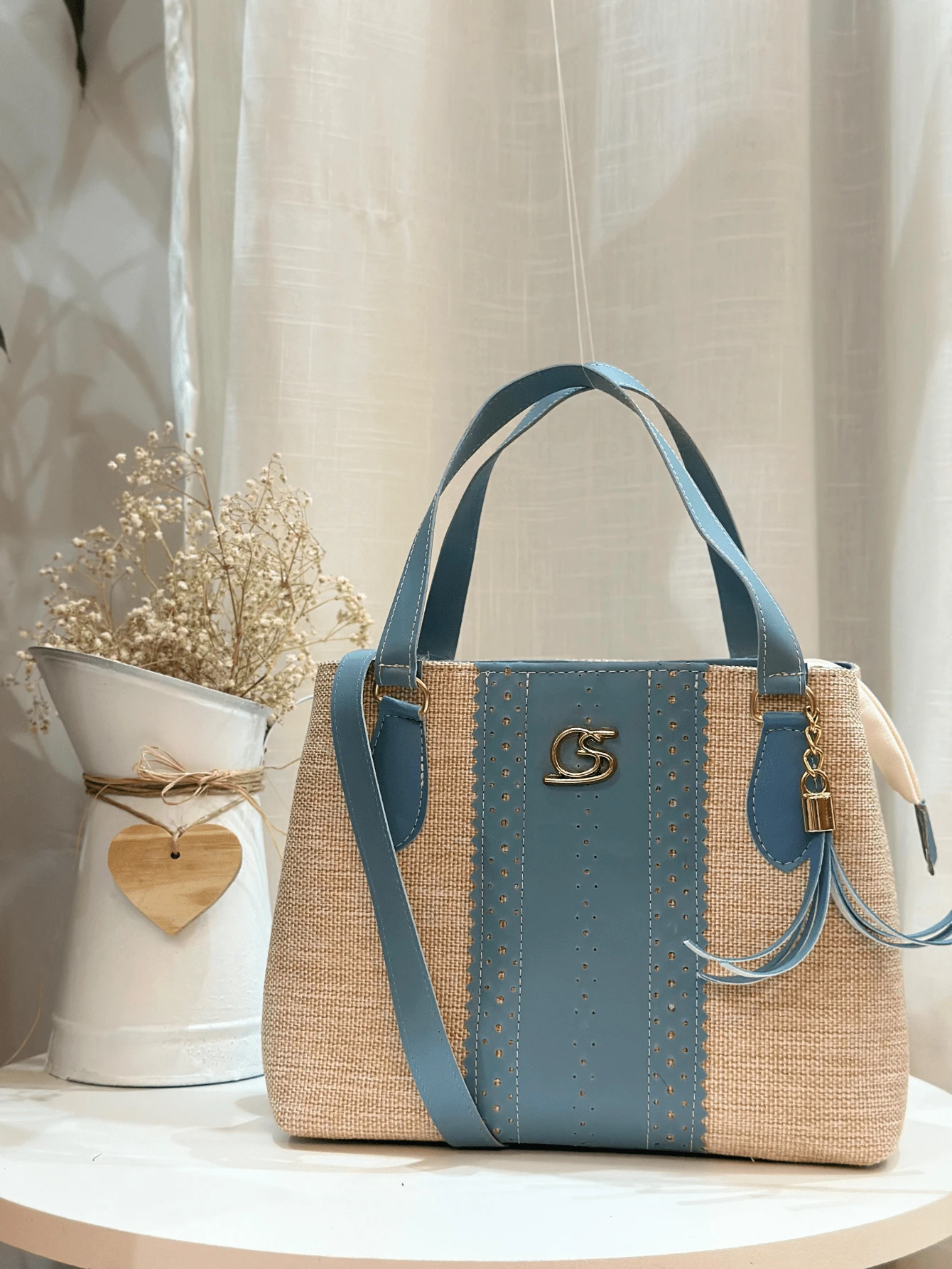 Women Tote Bags - Màu xanh lam - Xem 1