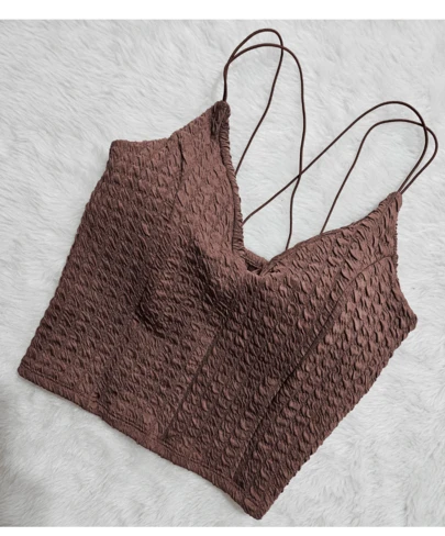 Cropped De Bubble Alça Dupla