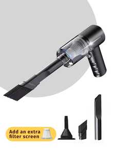 Portable Car Vacuum Cleaner, Super Power, High Suction, Wireless Charging Handheld Vacuum Cleaner, Perfect For Cleaning Home, Keyboard, Sofa