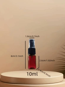 10 包琥珀色 100ml 喷雾瓶，带细雾喷嘴 - 不含 BPA 和甲醛的塑料，适用于精油、香水、酒精和敏感液体，防紫外线，小型琥珀色喷雾瓶，细雾迷你喷雾瓶，小型可再填充液体容器发胶瓶，细雾喷雾瓶，圣诞节，圣诞礼物，房间配件，趣味礼物，旅行必需品，浴室配件 - 彩色 - 查看 7