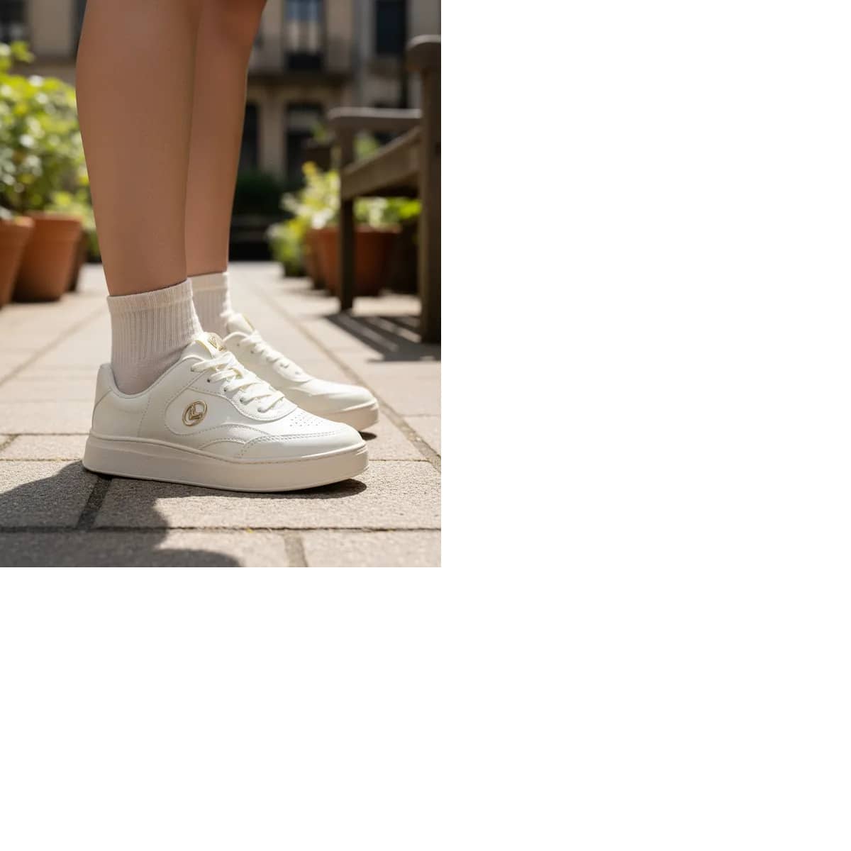Tênis Mississipi Feminino Casual Flatform J0031 - Gelo - Visão 1