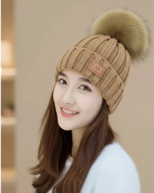 Women Thermal Accessories - Coffee - View 1