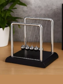 Newton Pendulum Ornament Decoration Table Office Living Room Small And Medium Decorative - 黑色 - 中號 - 查看 3