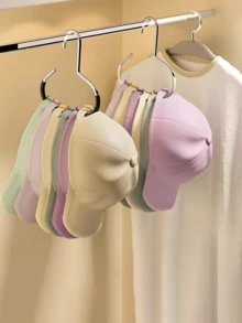 Multifunctional Hat Holder Rack, Storage Hooks For Dorm Wardrobe, Caps, Ties, Belts, Scarves, Portable Travel Hanger For Home, Campus, Hotel - Multicolor - View 3