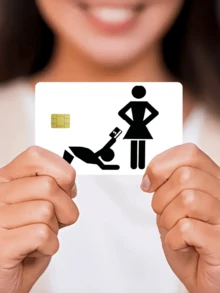 1pc/2pcs Abstract Card Sticker Set, Creative Anti-Fingerprint Anti-Scratch Decal For Bank Card, Transport Card, Credit Card, Student ID, Debit Card DIY Decoration, Cool Gift, Party Decor, Back To School Items,Back To School,School Supplies - Multicolor - View 8