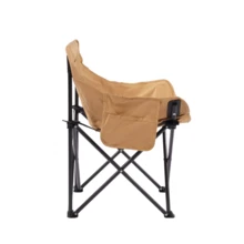 Folding Camping Chair Portable Comfort For Beach, Fishing And Adventures - Màu be - Xem 4