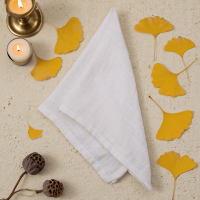 12 pezzi Tovaglioli in viscosa con orlo, 40*40cm/15,74*15,74 pollici, doppio strato, quadrati, colore unito, morbidi, adatti per matrimoni, feste di compleanno, uso familiare quotidiano, ristoranti, eventi, Ringraziamento, Natale