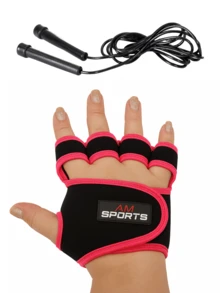 Women Sports Gloves - 玫紅色 - 查看 1