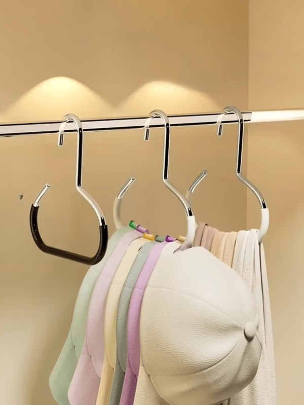 Perchero multifuncional para sombreros, ganchos de almacenamiento para armario de dormitorio, gorras, corbatas, cinturones, bufandas, percha de viaje portátil para el hogar, campus, hotel