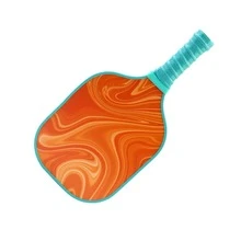 Pickleball Schläger Set - 4 Fiberglas Schläger mit Wabenkern, 4 Bälle, 4 Griffe, 4 Handtücher & Tragetasche - Starter Set für Innen- und Außenbereich für Anfänger & Familien