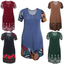 Women's Printed Dress Ladies Evangelical Loose. - Assorted - View 4