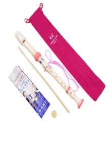 1 件可调节 6 孔德式中音竖笛，初学者成人单簧管，木管乐器，包含清洁工具、拇指托、便携包。万圣节圣诞节乐器小礼物。 - 彩色 - 查看 15