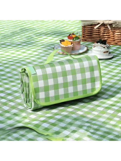 Extra Large Outdoor Picnic & Camping Blanket (Green, 200 X 300cm) - Lightweight, Foldable & Easy To Carry For Travel, Beach, Park & Hiking