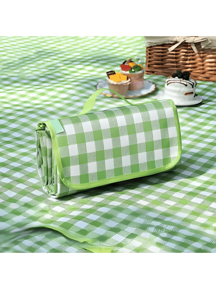 Extra Large Outdoor Picnic & Camping Blanket (Green, 200 X 300cm) - Lightweight, Foldable & Easy To Carry For Travel, Beach, Park & Hiking - 綠色 - 查看 1