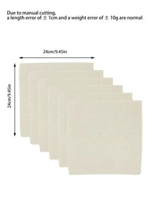 14ct Punch Embroidery Cloth, Perforated Backing Fabric - 24*24cm With Locked Edges, Prevent Fraying, Suitable For Beginner DIY Blanket Hooking And Punch Embroidery