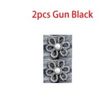 6 件套花腰带无扣裤牛仔裤腰带大到小无痕固定纽扣收紧工具