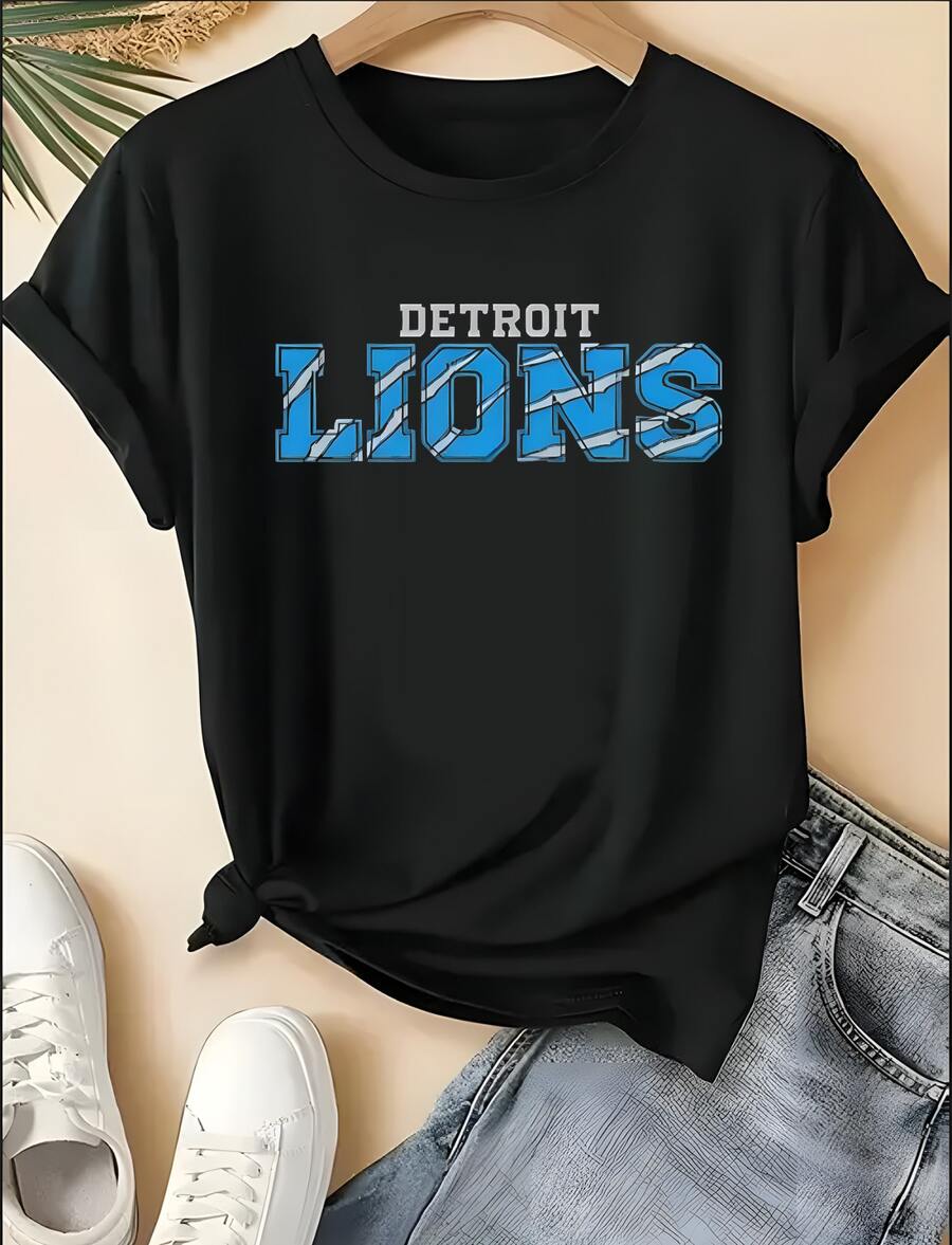 Crewneck, Lions Sweater, Detroit Football Apparel, Apparel, Detroit Football Tee,