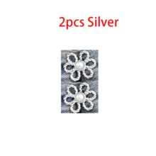 6 件套花腰带无扣裤牛仔裤腰带大到小无痕固定纽扣收紧工具