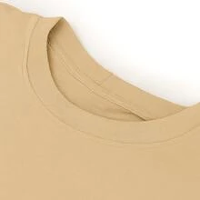 Men's Set Printed T-Shirt And Shorts Summer Beach Cotton/Tactel Fish Japanese YingYang Front/Back Basic Casual Style - Màu Khaki - Xem 3