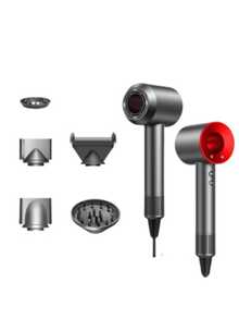 Ionic Hair Dryer Fast Drying Hot/Cold Air With 5 Nozzles 110V - 玫瑰 - 查看 5