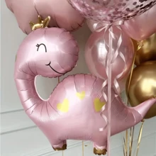 Globos de animales para fiestas de cumpleaños 2026 Osos, dinosaurios y flamencos son adecuados para fiestas de cumpleaños, San Valentín, despedidas de soltera, propuestas y declaraciones de amor, aniversarios, decoraciones de boda y decoración de cumpleaños - Multicolor - Ver 7