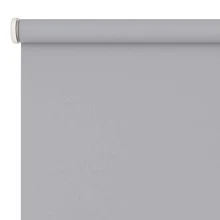 Estor Enrollable Liso - Cortina Opaca Impermeable para Ventanas, Fácil de Instalar, Protección Solar y Privacidad - Varios Colores - Gris plateado - Ver 2