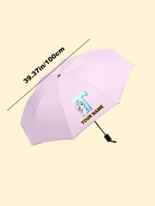 客製化 Logo 與姓名兒童傘 | 企業合作、開幕與開學禮物的完美選擇 - W056-1粉傘 - 查看 4