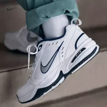 Nike 2025 Men's AIR MONARCH IV Athletic Trainers / Multipurpose Sneakers, Low Top, 415445-102 - White - View 7