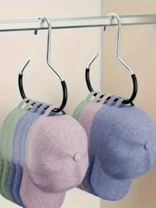 Multifunctional Hat Holder Rack, Storage Hooks For Dorm Wardrobe, Caps, Ties, Belts, Scarves, Portable Travel Hanger For Home, Campus, Hotel - Multicolor - View 5