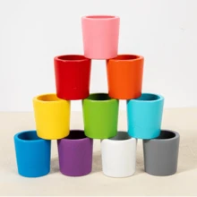 Đồ chơi ghép màu bằng gỗ cho trẻ mẫu giáo, học phân loại màu sắc, xếp cốc và đếm, thích hợp làm quà tặng Giáng sinh/sinh nhật cho bé trai và bé gái - Nhiều màu - Xem 6