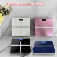 1pc Digital Body Weight Scale, Rose Gold, Sleek Black, Moonlight Silver, Gem Blue, Precise Electronic Bathroom Scale For Home, Adult Health Weighing Device, Compact