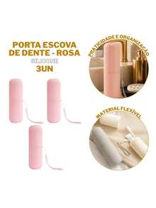 Porta Escova Dentes Canelado Tampa Banheiro Viagem Organizador Protege Escovas Pasta Higiene Candy Color