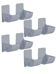 2/4/6/8/12 Holeless Garbage Bag Storage Racks, Wall-Mounted Kitchen Storage Racks, Garbage Bag Racks, Wall-Mounted Kitchen Organizers, Shelves On The Wall For Kitchen Storage, Food, Garbage Bag Storage Racks, Space-Saving, Wall-Mounted Design, Available In Various Colors, Halloween, Kitchen, Essential For Living Room Home Storage