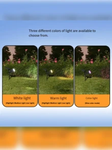 Solar betriebene LED Gartenleuchten, solar betrieben, ohne Verkabelung, für Garten, Park, Rasen, Landschaftsgestaltung, Baumbeleuchtung, laden sich tagsüber auf, leuchten nachts