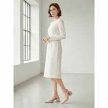 Open-Back Pumps, Women's Slingback, Low Thick Heel, Metallic Shine, Glitter, Wedding, Party, Christmas, Comfortable, Casual Fashion - 金色 - 查看 5