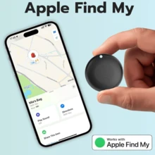 Apple AirTag、蓝牙智能追踪器、MFi 认证物品查找器、行李追踪器、物品定位器、兼容 Apple Find My App（仅限 IOS）、适用于钱包、行李、宠物、汽车、贵重物品、重要人物追踪