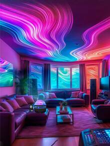 The LED Water Wave Projector USB Remote Control Decorative Light Creates A Ripple Effect, Making It A Perfect Birthday Gift For Game Rooms, Bedrooms, And Living Rooms. Professional Version Of The Water Wave Dynamic Night Light | Remote Control Multi-Color Mode + USB Plug In Directly Without Battery | Immersive Ripple Light And Shadow Effect | Suitable For Bedrooms/Desks/Office Desks/Projection Light Decorative Lights - 多色光 - 查看 13