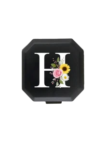 Tragbare Fach-Pillenbox, Rose, Gänseblümchen, Sonnenblume, A-Z Buchstaben Muster, tragbare medizinische Erste-Hilfe-Ausrüstung, 6-Fach Kapsel Aufbewahrungsbox, Reise Pillenbox, Pillenbox, 6-Gitter Tabletten Organizer, Reise Mini Pillenbox, feuchtigkeitsgeschützte Pille und Vitamin Behälter Spender, Medikamenten Aufbewahrungstasche, Reise Medizin Organizer, Outdoor Reise Essentials - Verschiedenfarbig - Übersicht 15