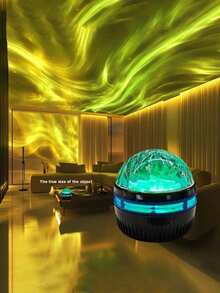 The LED Water Wave Projector USB Remote Control Decorative Light Creates A Ripple Effect, Making It A Perfect Birthday Gift For Game Rooms, Bedrooms, And Living Rooms. Professional Version Of The Water Wave Dynamic Night Light | Remote Control Multi-Color Mode + USB Plug In Directly Without Battery | Immersive Ripple Light And Shadow Effect | Suitable For Bedrooms/Desks/Office Desks/Projection Light Decorative Lights - 多色光 - 查看 7