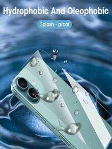 四合一背面软水凝胶膜+侧框膜适用于 17 Air 16 15 Pro Max 14 Plus 13 12 Mini 15Promax 全覆盖屏幕保护膜 [非玻璃] 防水防震防摔防摔防刮防指纹