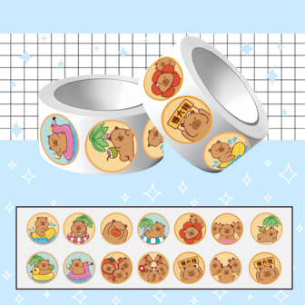 Reward Stickers: 500 Pieces Of Kabipbala Pattern Stickers, Teacher Reward Stickers: Cartoon Hand-Drawn Cute Stickers, Self-Pasting Paper For Handbooks