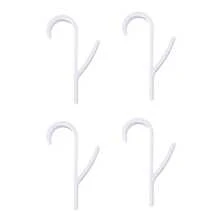 4pcs Plastic Cylinder Radiator Hooks, Wall-Mounted Towel Hooks, Easy Installation, Casual Style, For Bathrobes And Towels, No Drilling Required Hooks, Suitable For Bathroom, Bedroom, Towels
