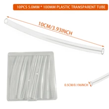 热缩保护管，透明保护管，带可调节圆形保护套，用于项链扣，保护刮伤衣服和头发，适用于开口戒指、鞋带、细手链，保护