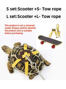 1pc Adjustable Pet Turtle Leash, Lizard Leash, Turtle Leash Paired With Scooter For Quick Riding, Finger Scooter, Turtle Scooter, Parrot Scooter, Lizard Scooter, Small Pet Scooter Toy