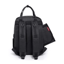 b.box "Mochila Pañalera Todo-en- Negra: Diseño Ergonómico y Multifuncional para Padres Modernos; Amplios Compartimentos y Bolsillos Térmicos para Máxima Organización; Materiales Impermeables y Libres de BPA para la  del Bebé; Incluye Cambiador Portátil Acolchado para Cambios Cómodos en Cualquier Lugar; Equilibrio Perfecto entre Estilo y Funcionalidad; Ideal para Aventuras Diarias con tu Bebé; La Solución Ideal para Días Fuera de Casa con Múltiples Bolsillos Interiores y Exteriores" - Negro - Ver 1