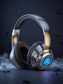 Halloween Must Have: RGB Breathing Lights Wireless Headphone Dynamic RGB Breathing Lights Wireless Headphone Ultra 200H Battery Life, 99D Immersive Surround Sound With Crystal Clear Noise Cancelling Mic, All-Day Comfort & Universal Compatibility Gift For Girls & Boys