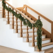 180cm Versatile Christmas Pine Tree Wreath, Realistic Norfolk Pine Garland, Rattan-Based, Perfect For Christmas, All Room Types, Indoor & Outdoor Holiday Decor Christmas Decorations Winter Room Decor