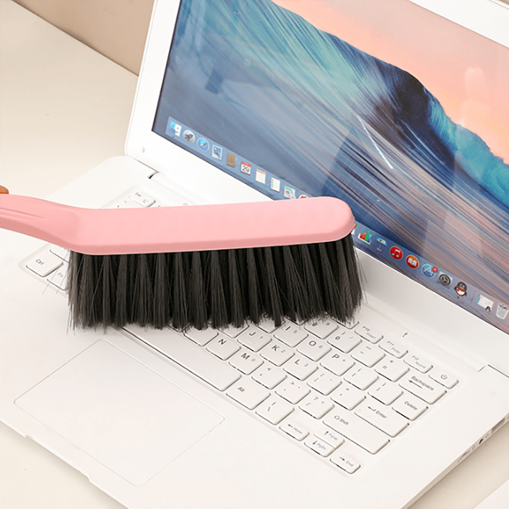 1 escova de limpeza de plástico com cerdas macias, para frestas de sofás, peitoris de janelas, mesas de trabalho, guarda-roupas, roupas de cama
